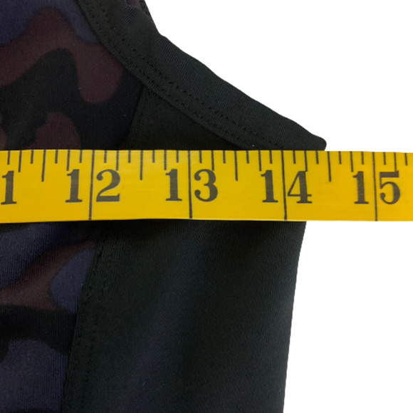 SPLITS59 2 Piece Set Blue & Purple Camo‎ Athletic Yoga Pants & Crop Top Set - Picture 16 of 16